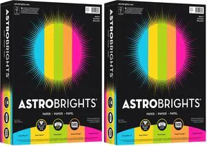 Astrobrights® Bright Color Paper, Letter Size Paper, 24 lb, Assorted Colors, 500 Sheets (Pack of 2) Astrobrights® Bright Color Paper, Letter Size Paper, 24 lb, Assorted Colors, 500 Sheets (Pack of 2)