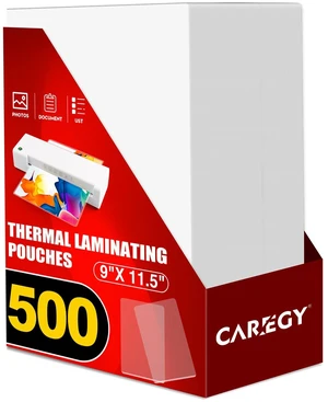 Thermal Laminating Pouches, 500 Pack 3 Mil 9 x 11.5 Inches Laminating Sheets Paper for Laminator, Clear, Letter Size, Office and School Supplies Thermal Laminating Pouches, 500 Pack 3 Mil 9 x 11.5 Inches Laminating Sheets Paper for Laminator, Clear, Letter Size, Office and School Supplies