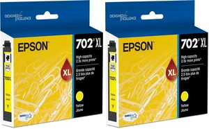 T702 DURABrite Ultra -Ink High Capacity Yellow -Cartridge (T702XL420) for Select Workforce Pro Printers (Pack of 2) T702 DURABrite Ultra -Ink High Capacity Yellow -Cartridge (T702XL420) for Select Workforce Pro Printers (Pack of 2)
