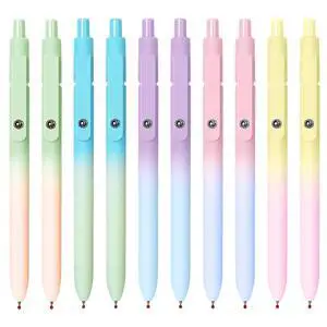 Gel Pens, 10 Pcs Black Ink Pens for Women, 0.7mm Medium Point Smooth Writing Pens with Silicone Grip, High-End Series Metal Clip Retractable Pens for Journaling Note Taking (10 Pcs Pastel) Gel Pens, 10 Pcs Black Ink Pens for Women, 0.7mm Medium Point Smooth Writing Pens with Silicone Grip, High-End Series Metal Clip Retractable Pens for Journaling Note Taking (10 Pcs Pastel)
