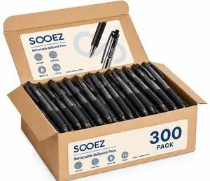 300 Pack Bulk Pens Ballpoint, Smooth Writing Pens with Soft Grip Retractable Blue Ink Pens, Medium Point 1.0mm Pen for Journaling, Ballpoint Pen Office Supplies 300 Pack Bulk Pens Ballpoint, Smooth Writing Pens with Soft Grip Retractable Blue Ink Pens, Medium Point 1.0mm Pen for Journaling, Ballpoint Pen Office Supplies
