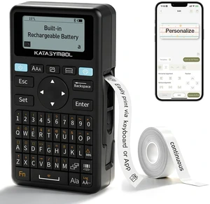 E11 Keyboard & Bluetooth Label Maker Machine Rechargeable, Versatile App with 30+ Fonts and 660+ Icons, Minimal Margin, Inkless, for School, Home, Kitchen, Office E11 Keyboard & Bluetooth Label Maker Machine Rechargeable, Versatile App with 30+ Fonts and 660+ Icons, Minimal Margin, Inkless, for School, Home, Kitchen, Office