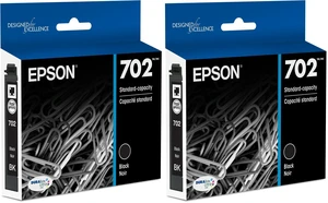 702 DURABrite Ultra Ink Standard Capacity Black Cartridge (T702120-S) Works with Workforce Pro WF-3720, 3730, 3733, 1 Count (Pack of 2) 702 DURABrite Ultra Ink Standard Capacity Black Cartridge (T702120-S) Works with Workforce Pro WF-3720, 3730, 3733, 1 Count (Pack of 2)