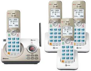DECT 6.0 Cordless Phone, 4-Handset Smart Call Blocker, Bluetooth Connect to Cell, Answering Machine, 1.8" Backlit Display | DL72419 DECT 6.0 Cordless Phone, 4-Handset Smart Call Blocker, Bluetooth Connect to Cell, Answering Machine, 1.8" Backlit Display | DL72419