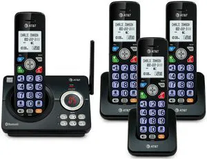 DECT 6.0 Cordless Phone, 4-Handset Smart Call Blocker, Bluetooth Connect to Cell, Caller ID Announce, Answering Machine | DL72479 DECT 6.0 Cordless Phone, 4-Handset Smart Call Blocker, Bluetooth Connect to Cell, Caller ID Announce, Answering Machine | DL72479