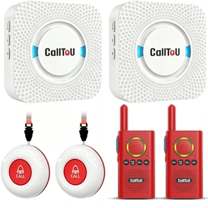 Caregiver Pager Wireless Alert Button Home Wireless Intercom System Easy Use, Red Walkie Talkies for Seniors Long Range Room Intercoms 2 Way Radio for Elderly/Patient/Adults/Home/Office Caregiver Pager Wireless Alert Button Home Wireless Intercom System Easy Use, Red Walkie Talkies for Seniors Long Range Room Intercoms 2 Way Radio for Elderly/Patient/Adults/Home/Office