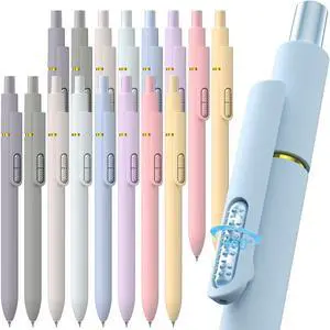 16 Pack Gel Pens, Quick-Dry Long Lasting Black Ink-0.7mm Fine Point Smooth Long-Lasting Ink Pens, Stress Relief, No Smear, No Bleed, Journaling, Note Taking,School Office, Gifts for Men Women 16 Pack Gel Pens, Quick-Dry Long Lasting Black Ink-0.7mm Fine Point Smooth Long-Lasting Ink Pens, Stress Relief, No Smear, No Bleed, Journaling, Note Taking,School Office, Gifts for Men Women
