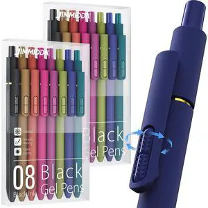 16 Pack Gel Pens, Black Ink Quick-Drying No Smudge with Fidget 0.7mm Fine Point, Smooth Writing, Long-Lasting Ink, Stress Relief Pens for Journaling, School Office, Gift for Women Men 16 Pack Gel Pens, Black Ink Quick-Drying No Smudge with Fidget 0.7mm Fine Point, Smooth Writing, Long-Lasting Ink, Stress Relief Pens for Journaling, School Office, Gift for Women Men
