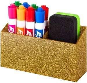Magnetic Dry Erase Marker Holder for Whiteboard & Refrigerator Non-slip Acrylic Pen Holder for Classroom, Fridge Magnet, Locker Organizer Accessories, Teacher & School Supplies(Gold) Magnetic Dry Erase Marker Holder for Whiteboard & Refrigerator Non-slip Acrylic Pen Holder for Classroom, Fridge Magnet, Locker Organizer Accessories, Teacher & School Supplies(Gold)