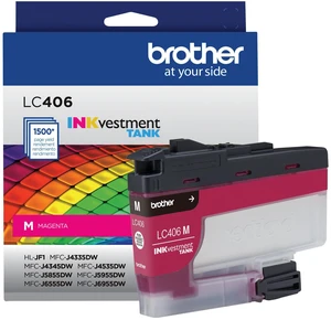 Genuine LC406M Standard Yield Magenta INKvestment Tank Ink Cartridge Genuine LC406M Standard Yield Magenta INKvestment Tank Ink Cartridge