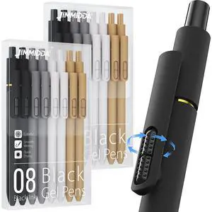 16 Pack Gel Pens, Black Ink Quick-Drying No Smudge with Fidget 0.7mm Fine Point, Smooth Writing, Long-Lasting Ink, Stress Relief Pens for Journaling, School Office, Gift for Women Men 16 Pack Gel Pens, Black Ink Quick-Drying No Smudge with Fidget 0.7mm Fine Point, Smooth Writing, Long-Lasting Ink, Stress Relief Pens for Journaling, School Office, Gift for Women Men