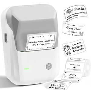 B1 Label Maker, 2Inch Bluetooth Label Printer for Home, Grey Label Maker Machine Support Smartphones & PC for Small Business, School, Office, Came with 1 Roll White Label(2x1.2'') B1 Label Maker, 2Inch Bluetooth Label Printer for Home, Grey Label Maker Machine Support Smartphones & PC for Small Business, School, Office, Came with 1 Roll White Label(2x1.2'')