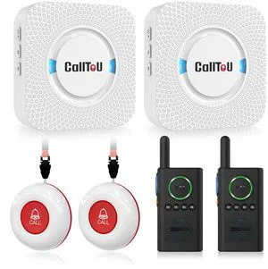 Caregiver Pager Wireless Alert Button Home Wireless Intercom System Easy Use, Walkie Talkies for Seniors Long Range Room Intercoms 2 Way Radio for Elderly/Patient/Adults/Home/Office Caregiver Pager Wireless Alert Button Home Wireless Intercom System Easy Use, Walkie Talkies for Seniors Long Range Room Intercoms 2 Way Radio for Elderly/Patient/Adults/Home/Office
