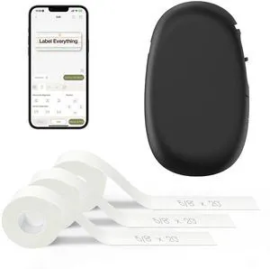 E10 Bluetooth Label Maker Machine with 3 Tapes, Black Bundle Fits Continuous & Die-Cut Waterproof Label, Easy App Editing, Rechargeable, Inkless, for School, Home, Kitchen, Office E10 Bluetooth Label Maker Machine with 3 Tapes, Black Bundle Fits Continuous & Die-Cut Waterproof Label, Easy App Editing, Rechargeable, Inkless, for School, Home, Kitchen, Office