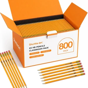 800 Pack #2 HB Pencils Pre-Sharpened, Bulk Pencils with Erasers Break-Resistant Yellow Pencils, Bulk Pack Graphite Pencils for Teacher & Students, Back to School Supplies 800 Pack #2 HB Pencils Pre-Sharpened, Bulk Pencils with Erasers Break-Resistant Yellow Pencils, Bulk Pack Graphite Pencils for Teacher & Students, Back to School Supplies