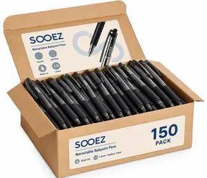 150 Pack Bulk Pens Ballpoint, Smooth Writing Pens with Soft Grip Retractable Blue Ink Pens, Medium Point 1.0mm Pen for Journaling, Ballpoint Pen Office Supplies 150 Pack Bulk Pens Ballpoint, Smooth Writing Pens with Soft Grip Retractable Blue Ink Pens, Medium Point 1.0mm Pen for Journaling, Ballpoint Pen Office Supplies