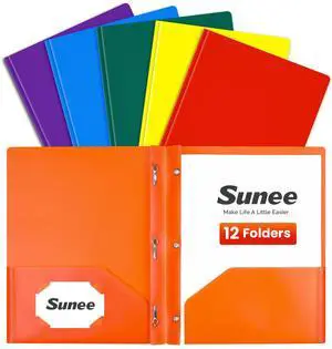 2 Pocket Folders with Prongs (12 Pack, Assorted Color) Plastic Folders with Pockets and Prongs Fit Letter Size, Poly Folders with Pockets for School Office Home Business 2 Pocket Folders with Prongs (12 Pack, Assorted Color) Plastic Folders with Pockets and Prongs Fit Letter Size, Poly Folders with Pockets for School Office Home Business