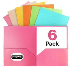 Plastic 2-Pocket Folders, Pastel, 8.5x11, 6 Pack, Poly Tear-Resistant, Long-Lasting Acid-Free Poly, Cleanable, Fits 8.5x11 Documents, Includes Labels Plastic 2-Pocket Folders, Pastel, 8.5x11, 6 Pack, Poly Tear-Resistant, Long-Lasting Acid-Free Poly, Cleanable, Fits 8.5x11 Documents, Includes Labels