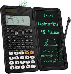 991EX Scientific Calculator 552 Functions 6-Line Display for High School Desktop Calculator Rechargeable & Solar Power, with Erasable LCD Writing Tablet for High School College Graduate Student 991EX Scientific Calculator 552 Functions 6-Line Display for High School Desktop Calculator Rechargeable & Solar Power, with Erasable LCD Writing Tablet for High School College Graduate Student
