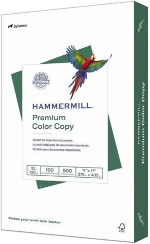 Printer Paper, Premium Color 32 lb Copy Paper, 11 x 17-100 Bright, Made in the USA, 102660R - 1 Ream (500 Sheets) Printer Paper, Premium Color 32 lb Copy Paper, 11 x 17-100 Bright, Made in the USA, 102660R - 1 Ream (500 Sheets)