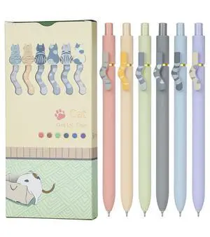 Cute Cat Pens Set,12 Pcs 0.7mm Quick Dry Ink Colored Gel Pens Fine Point Smooth Writing Pens for Journaling and Coloring,Kawaii Cat Lover Gifts for Women,Christmas Stocking Stuffers Cute Cat Pens Set,12 Pcs 0.7mm Quick Dry Ink Colored Gel Pens Fine Point Smooth Writing Pens for Journaling and Coloring,Kawaii Cat Lover Gifts for Women,Christmas Stocking Stuffers