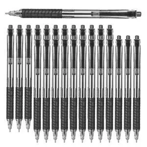75 Pack Pens Bulk, Ballpoint Pens with Soft Grip, Medium Point 1.0mm Retractable Black Ink Pen, Smooth Writing, No Bleed, Note-Taking & Journaling, for Nurses Servers Teachers School Office 75 Pack Pens Bulk, Ballpoint Pens with Soft Grip, Medium Point 1.0mm Retractable Black Ink Pen, Smooth Writing, No Bleed, Note-Taking & Journaling, for Nurses Servers Teachers School Office