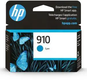 910 Cyan Ink Cartridge | Works with OfficeJet 8010, 8020 Series, OfficeJet Pro 8020, 8030 Series | Eligible for Instant Ink | 3YL58AN 910 Cyan Ink Cartridge | Works with OfficeJet 8010, 8020 Series, OfficeJet Pro 8020, 8030 Series | Eligible for Instant Ink | 3YL58AN