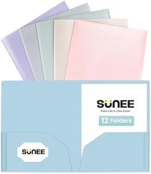 2 Pocket Folders (12 Pack, Pastel Colors) Heavy-Duty Plastic Folders with Pockets, Fit 8.5x11 Letter Size Paper, 2-Pocket File Folders for Kids, Home, School, Office 2 Pocket Folders (12 Pack, Pastel Colors) Heavy-Duty Plastic Folders with Pockets, Fit 8.5x11 Letter Size Paper, 2-Pocket File Folders for Kids, Home, School, Office