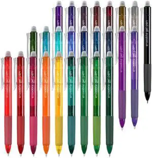 26 Colors Erasable Gel Pens, Retractable Erasable Pens Clicker, Fine Point(0.7), Make Mistakes Disappear, Premium Comfort Grip for Drawing Writing Planner and School Supplies 26 Colors Erasable Gel Pens, Retractable Erasable Pens Clicker, Fine Point(0.7), Make Mistakes Disappear, Premium Comfort Grip for Drawing Writing Planner and School Supplies