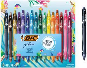 Ocean Themed Gel Pens, Assorted Colors, Medium Point, 0.7 mm, 16-Count Gelocity Quick Dry Series, School Supplies for Color-coding Notes, Set for Students and Teachers Ocean Themed Gel Pens, Assorted Colors, Medium Point, 0.7 mm, 16-Count Gelocity Quick Dry Series, School Supplies for Color-coding Notes, Set for Students and Teachers
