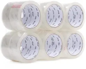 Packing Tape, 12 Pack, 2 Inch Wide, 60 Yards, Clear Heavy Duty Packing Tape for Shipping, Packaging, Moving and Storage Packing Tape, 12 Pack, 2 Inch Wide, 60 Yards, Clear Heavy Duty Packing Tape for Shipping, Packaging, Moving and Storage