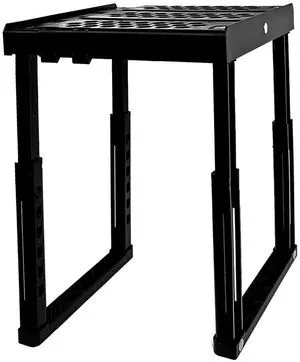 Locker Organizer Shelf Adjustable Width and Height, Stackable, Ideal Locker Shelf for School, Office, Gym Lockers, or Even Kitchen Cabinets & Under Sink Organization (Black),(PLKSLF01) Locker Organizer Shelf Adjustable Width and Height, Stackable, Ideal Locker Shelf for School, Office, Gym Lockers, or Even Kitchen Cabinets & Under Sink Organization (Black),(PLKSLF01)
