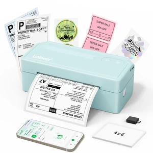 Bluetooth Thermal Shipping Label Printer, Wireless 4x6 Printer Cyan For Small Business, Home, Office, Online Sellers, Warehouse & Shipping, Compatible with iPhone, Android, Windows & Mac Bluetooth Thermal Shipping Label Printer, Wireless 4x6 Printer Cyan For Small Business, Home, Office, Online Sellers, Warehouse & Shipping, Compatible with iPhone, Android, Windows & Mac