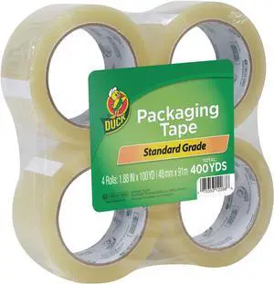 Brand Standard Packaging Tape Refills - 4 Extra Long Rolls of Clear Packing Tape - Shipping, Mailing and Moving Supplies - 3" Core - 1.88 Inch x 100 Yards, Clear (240593) (Pack of 6) Brand Standard Packaging Tape Refills - 4 Extra Long Rolls of Clear Packing Tape - Shipping, Mailing and Moving Supplies - 3" Core - 1.88 Inch x 100 Yards, Clear (240593) (Pack of 6)