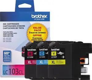 LC1033PKS, LC-103, Innobella High-Yield Ink, 600 Page-Yield, 3/Pack, Cyan-Magenta-Yellow LC1033PKS, LC-103, Innobella High-Yield Ink, 600 Page-Yield, 3/Pack, Cyan-Magenta-Yellow