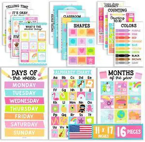16 Laminated Toddler Learning Posters 1-3 for Preschool Classroom Decor Pastel Learning Posters for Toddlers 1-3, Homeschool Room Decor for Toddler Wall Activity, Pre K Classroom Must Haves 16 Laminated Toddler Learning Posters 1-3 for Preschool Classroom Decor Pastel Learning Posters for Toddlers 1-3, Homeschool Room Decor for Toddler Wall Activity, Pre K Classroom Must Haves