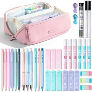 36PCS Mechanical Pencil Set with 624 Lead Refills (Light Pink) 0.5mm, 0.7mm, 0.9mm & 2.0mm Mechanical Pencils, Aesthetic School Supplies for Writing, Drawing, Drafting and Note-Taking 36PCS Mechanical Pencil Set with 624 Lead Refills (Light Pink) 0.5mm, 0.7mm, 0.9mm & 2.0mm Mechanical Pencils, Aesthetic School Supplies for Writing, Drawing, Drafting and Note-Taking