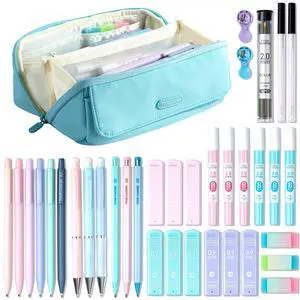 36PCS Mechanical Pencil Set with 624 Lead Refills (Light Blue) 0.5mm, 0.7mm, 0.9mm & 2.0mm Mechanical Pencils, Aesthetic School Supplies for Writing, Drawing, Drafting and Note-Taking 36PCS Mechanical Pencil Set with 624 Lead Refills (Light Blue) 0.5mm, 0.7mm, 0.9mm & 2.0mm Mechanical Pencils, Aesthetic School Supplies for Writing, Drawing, Drafting and Note-Taking