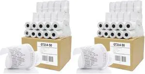 Thermal Paper Receipt Roll 2-1/4" x 50' BPA Free 50 Rolls (Pack of 2) Thermal Paper Receipt Roll 2-1/4" x 50' BPA Free 50 Rolls (Pack of 2)