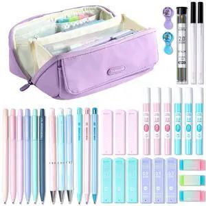 36PCS Mechanical Pencil Set with 624 Refills (Light Purple) 0.5mm, 0.7mm, 0.9mm & 2.0mm Mechanical Pencils, Aesthetic School Supplies for Writing, Drawing, Drafting and Note-Taking 36PCS Mechanical Pencil Set with 624 Refills (Light Purple) 0.5mm, 0.7mm, 0.9mm & 2.0mm Mechanical Pencils, Aesthetic School Supplies for Writing, Drawing, Drafting and Note-Taking