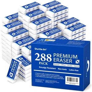 Erasers, 288 Pack Premium Erasers Bulk, White Eraser Classroom Set for Kids Teachers as School and Office Supplies Erasers, 288 Pack Premium Erasers Bulk, White Eraser Classroom Set for Kids Teachers as School and Office Supplies