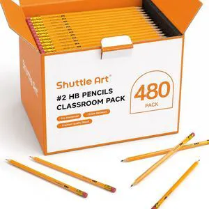 480 Pack #2 HB Pencils Pre-Sharpened, Bulk Pencils with Erasers Break-Resistant Yellow Pencils, Bulk Pack Graphite Pencils for Teacher & Students, Back to School Supplies 480 Pack #2 HB Pencils Pre-Sharpened, Bulk Pencils with Erasers Break-Resistant Yellow Pencils, Bulk Pack Graphite Pencils for Teacher & Students, Back to School Supplies