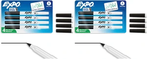 Low-Odor Dry Erase Markers, Ultra-Fine Tip, Black, 4 Count (Pack of 2) Low-Odor Dry Erase Markers, Ultra-Fine Tip, Black, 4 Count (Pack of 2)