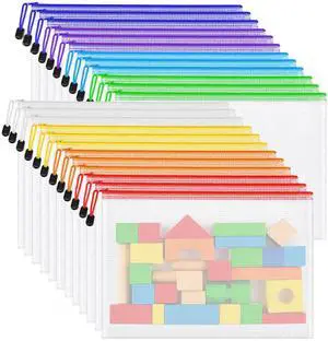 24pcs Mesh Zipper Pouch Bags, A3 Large Size 8 Colors Plastic Zipper Bags for Organizing Storage, Clear Pouches with Zipper, Waterproof Mesh Bags for Office Supplies, Home Organize, Travel Storage 24pcs Mesh Zipper Pouch Bags, A3 Large Size 8 Colors Plastic Zipper Bags for Organizing Storage, Clear Pouches with Zipper, Waterproof Mesh Bags for Office Supplies, Home Organize, Travel Storage