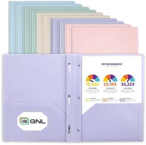 Plastic Folders with Pockets and Prong, Pack of 10, Muted Pastel Colors, Heavy Duty 2 Pocket File Folders Letter Size, Folders with Prongs for School, Home, and Office Plastic Folders with Pockets and Prong, Pack of 10, Muted Pastel Colors, Heavy Duty 2 Pocket File Folders Letter Size, Folders with Prongs for School, Home, and Office