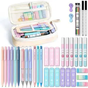 36PCS Mechanical Pencil Set with 624 Lead Refills (Cream) 0.5mm - 2.0mm Mechanical Pencils, Aesthetic School Supplies for Writing, Drawing, Drafting, Note-Taking & Back to School 36PCS Mechanical Pencil Set with 624 Lead Refills (Cream) 0.5mm - 2.0mm Mechanical Pencils, Aesthetic School Supplies for Writing, Drawing, Drafting, Note-Taking & Back to School