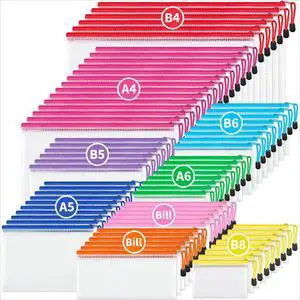 72Pcs Mesh Zipper Pouch Bags, 8 Sizes Waterproof Zipper Bags Multi-use Travel Bags for Office, School, Board Game, Puzzles, Cosmetics, Travel Accessories, and Home Organization, 9 colors 72Pcs Mesh Zipper Pouch Bags, 8 Sizes Waterproof Zipper Bags Multi-use Travel Bags for Office, School, Board Game, Puzzles, Cosmetics, Travel Accessories, and Home Organization, 9 colors