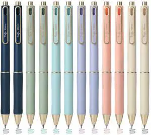 Gel Pens, 12 Pcs Quick Dry Color Ink Pens, 0.5mm Fine Point, Pastel Retractable Pens with Soft Grip, Smooth Writing for Journaling and Note Taking, Cute Aesthetic Design for Women & Men Gel Pens, 12 Pcs Quick Dry Color Ink Pens, 0.5mm Fine Point, Pastel Retractable Pens with Soft Grip, Smooth Writing for Journaling and Note Taking, Cute Aesthetic Design for Women & Men