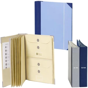 The Folio® Important Document Organizer by | Binder with Guided Labels, Acid-Free File Folder Organizer with 10 Pockets, Document Holder for Home Records, Legal and Medical Papers (Slate/Blue) The Folio® Important Document Organizer by | Binder with Guided Labels, Acid-Free File Folder Organizer with 10 Pockets, Document Holder for Home Records, Legal and Medical Papers (Slate/Blue)