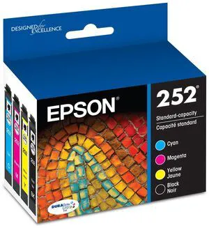 252 Genuine Ink Cartridge Black and Color Combo Pack T252120-BCS Works With WorkForce WF-3620 WF-3640 WF-7110 WF-7210 WF-7610 WF-7620 WF-7710 WF-7720 Printers 252 Genuine Ink Cartridge Black and Color Combo Pack T252120-BCS Works With WorkForce WF-3620 WF-3640 WF-7110 WF-7210 WF-7610 WF-7620 WF-7710 WF-7720 Printers